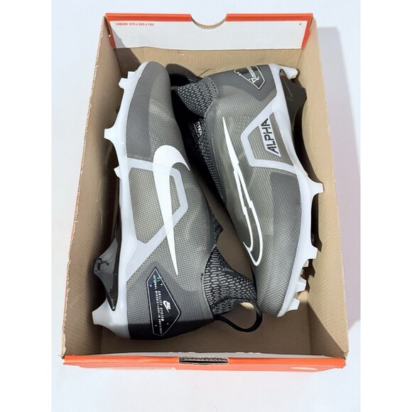 Size 12.5 WIDE Nike Alpha Menace Elite 3 P Black Mens Football Cleats DH1350-001 main image 8